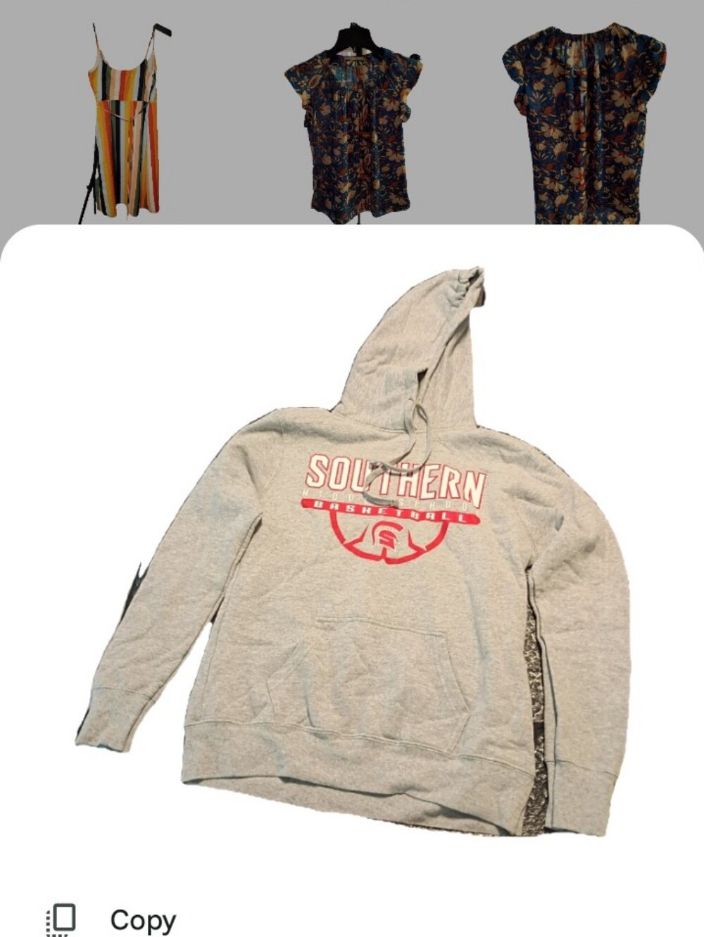 Southern Basketball Gray Hoodie Sweatshirt
